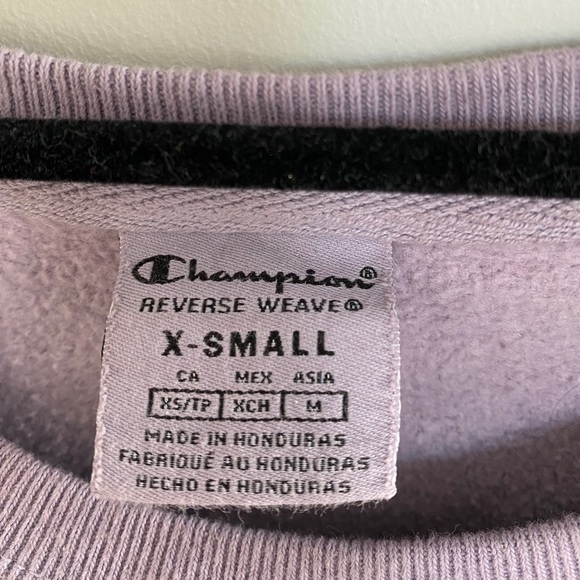 Lavender / Lilac Purple Champion Sweatshirt - Picture 3 of 4